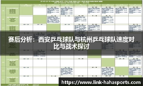 赛后分析:西安乒乓球队与杭州乒乓球队速度对比与战术探讨